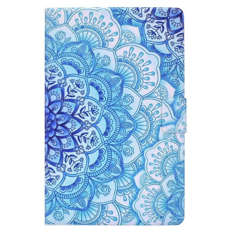 For Huawei MatePad T 10 9.7 inch/T 10S 10.1 inch/Enjoy Tablet 2 10.1 inch/Honor Pad X6 9.7 inch/6 10.1 inch Pattern Printing Leather Case Card Slots Tablet Shell - Mandala Flower