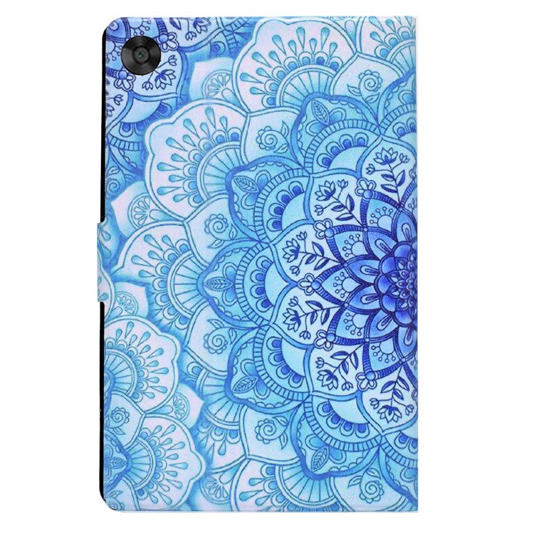 For Huawei MatePad T 10 9.7 inch/T 10S 10.1 inch/Enjoy Tablet 2 10.1 inch/Honor Pad X6 9.7 inch/6 10.1 inch Pattern Printing Leather Case Card Slots Tablet Shell - Mandala Flower