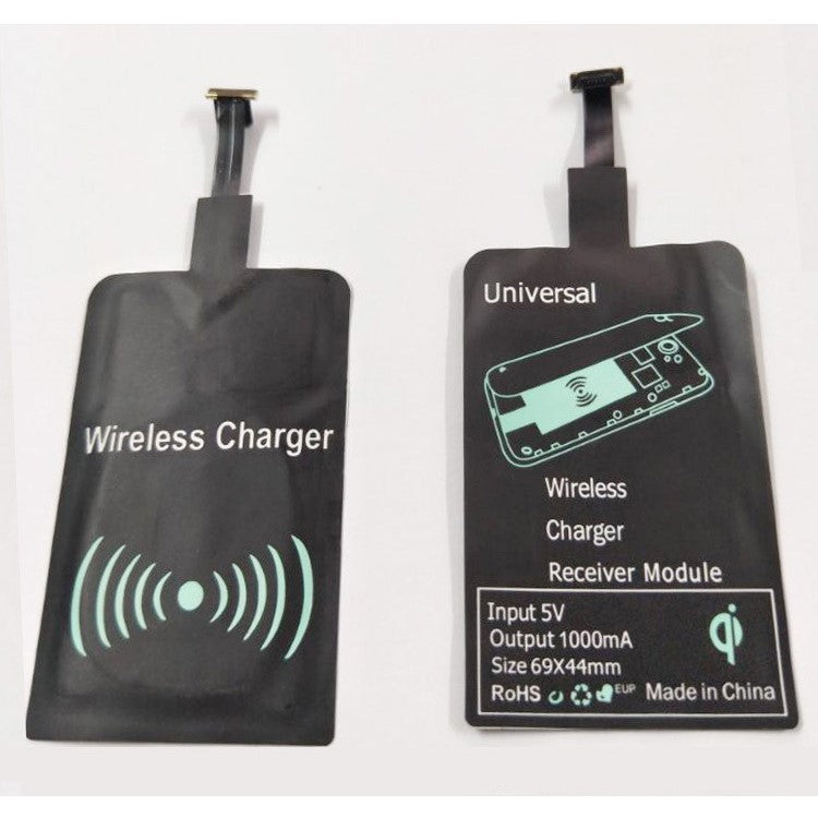 Universal Micro USB Plug Qi Wireless Charging Receiver Pad for Android Phones (Narrow-interface Up)