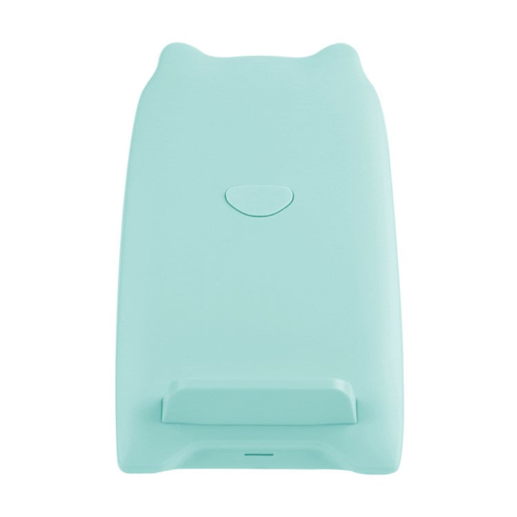 NILLKIN Cat Fast Wireless Charger Mount Stand (Not Support FOD Function) for iPhone Samung, etc - Cyan