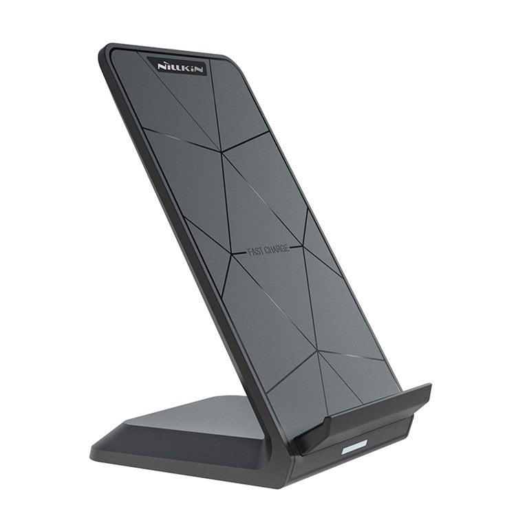 NILLKIN PRO Qi Standard Double Coil Vertical Fast Wireless Charger Stand for iPhone Samsung etc.