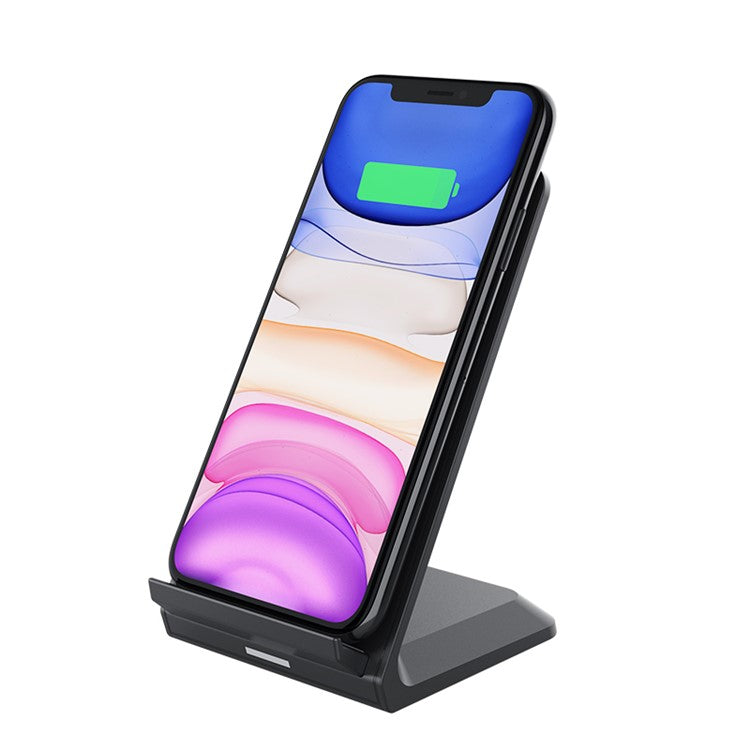 NILLKIN PRO Qi Standard Double Coil Vertical Fast Wireless Charger Stand for iPhone Samsung etc.