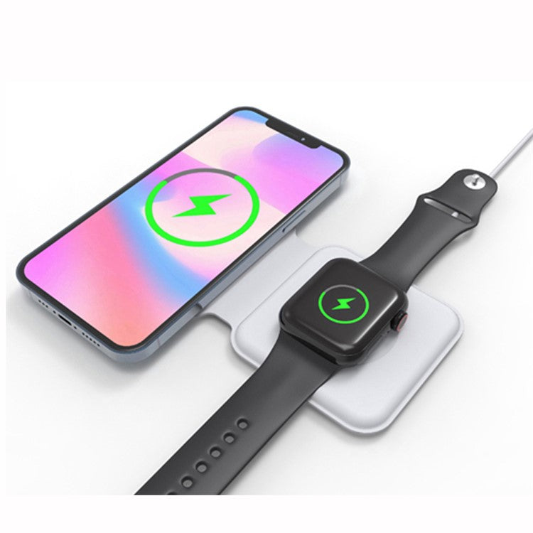 D21 15W Magnetic Wireless Charging Dual Wireless Charger [Not Support FOD]