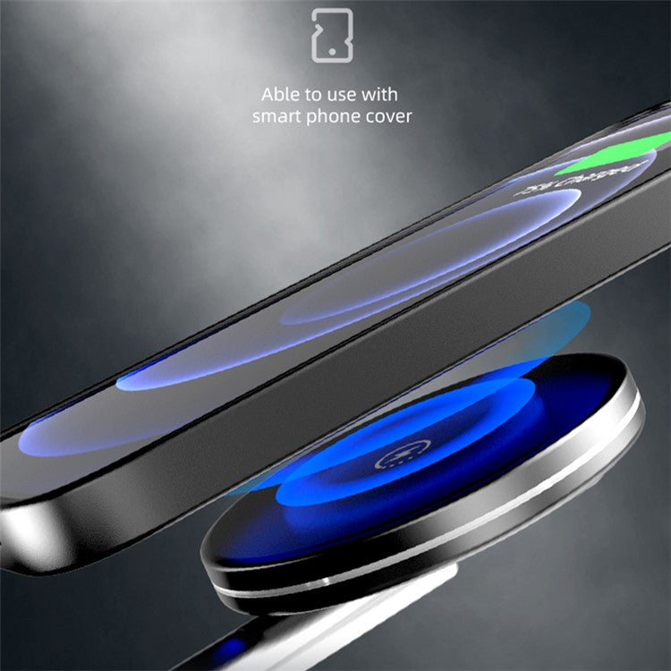 S20 4-in-1 Folding 15W Magnetic Wireless Charger Night Light Desktop Wireless Charging Stand Dock for iPhone iWatch AirPods - White