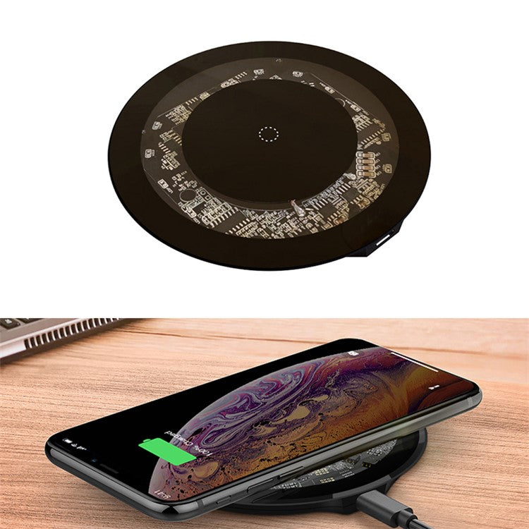 15W Qi Wireless Charger Fast Charging Pad for iPhone 12 11 Pro XS Max / Samsung Galaxy S8 S9 S10