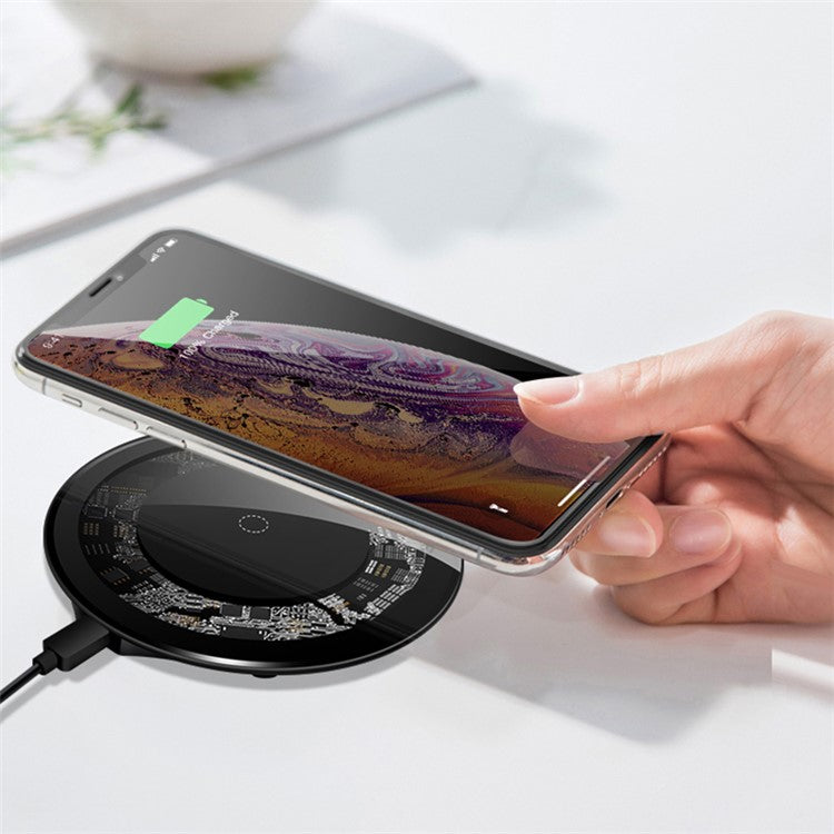 15W Qi Wireless Charger Fast Charging Pad for iPhone 12 11 Pro XS Max / Samsung Galaxy S8 S9 S10