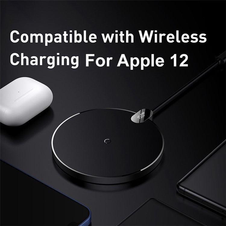 BASEUS Digital LED Display Gen 2 Phone Wireless Charger 15W - Black