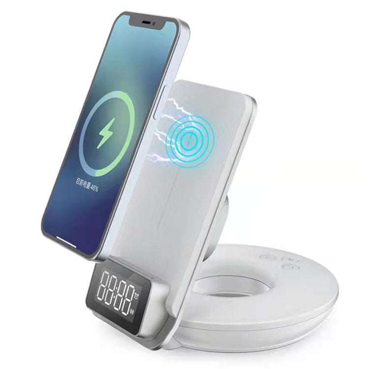 S7 3 in 1 LED Display Alarm Clock Automatic Wireless Charging 15W Fast Charger Touch Dimmable Night Light