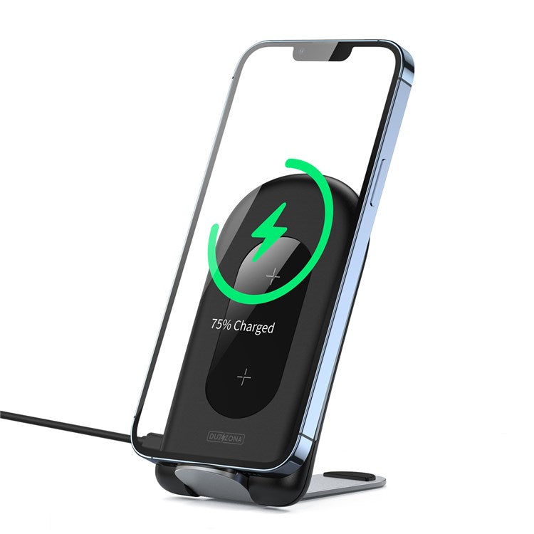 DUZZONA W2 15W Foldable Wireless Charger Mobile Phone Stand Charging Pad Qi Wireless Charging Dock (CE,Rohs,FCC,UKCA)