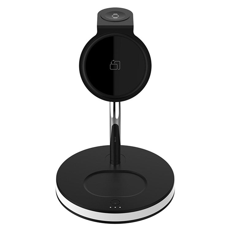 F17 4-in-1 15W Max Multi-Function Wireless Charger with Night Light Magnetic Wireless Charging Stand