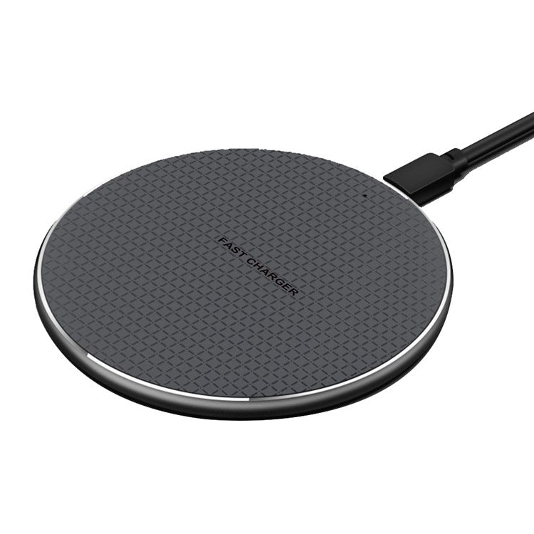 Q25 5W/7.5W/10W/15W Qi Wireless Charger Ultra-thin Fast Charging Pad Metal Phone Charger