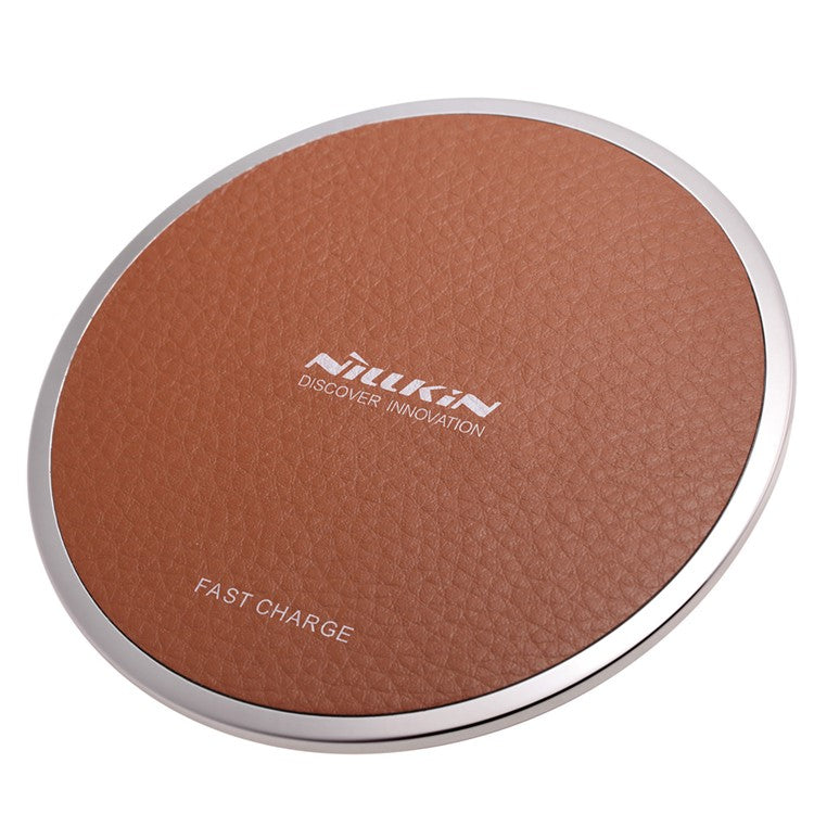 NILLKIN Magic Disk III Fast Charge Wireless Charger Pad (Not Support FOD Function) for Samsung S7/S7 Edge Etc - Brown