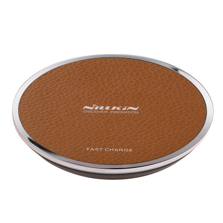 NILLKIN Magic Disk III Fast Charge Wireless Charger Pad (Not Support FOD Function) for Samsung S7/S7 Edge Etc - Brown