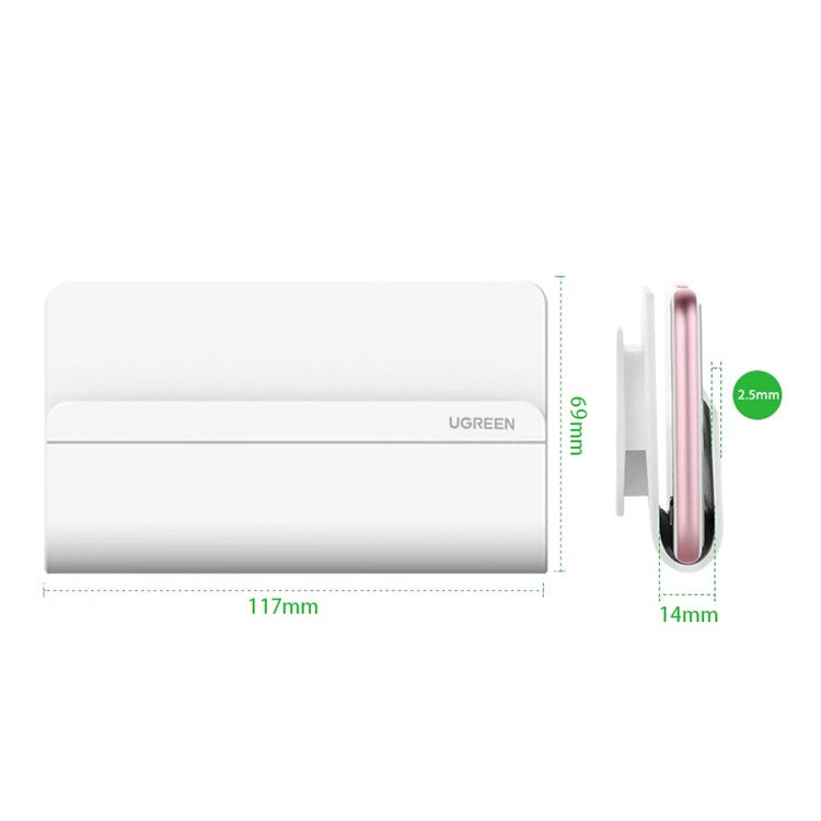 UGREEN 30394 Wall-Mounted Phone Holder Multi-Purpose Charging Dock Phone Stand with Adhesive for iPhone 13/12 Samsung Xiaomi