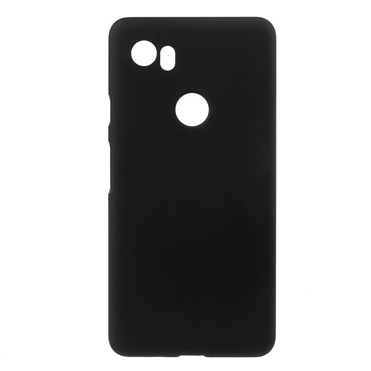 Rubberized Plastic Hard Phone Case for Google Pixel XL2 - Black