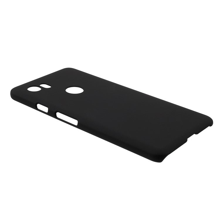 Rubberized Plastic Hard Phone Case for Google Pixel XL2 - Black