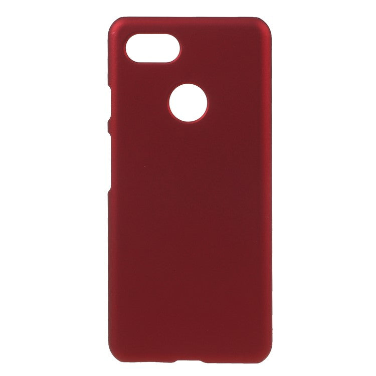 Rubberized Hard Plastic Phone Case for Google Pixel 3 - Red