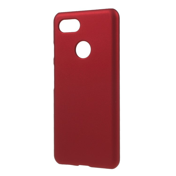 Rubberized Hard Plastic Phone Case for Google Pixel 3 - Red