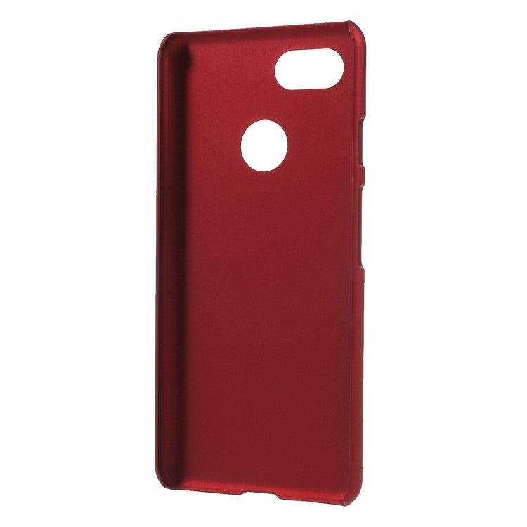 Rubberized Hard Plastic Phone Case for Google Pixel 3 - Red