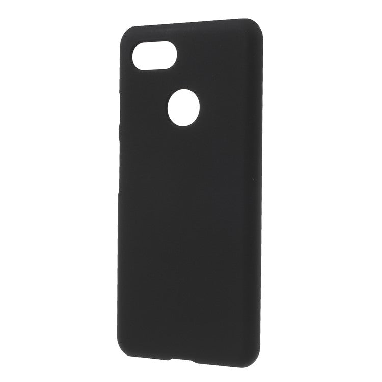 Rubberized Hard Plastic Phone Cover for Google Pixel 3 - Black