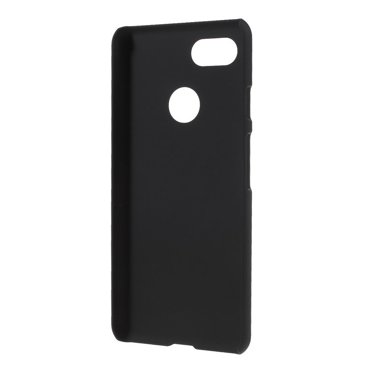 Rubberized Hard Plastic Phone Cover for Google Pixel 3 - Black