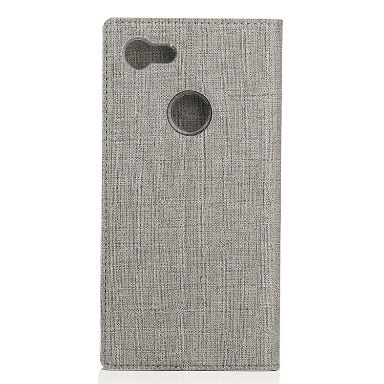 VILI DMX Cross Texture PU Leather Card Holder Cover for Google Pixel 3 - Grey