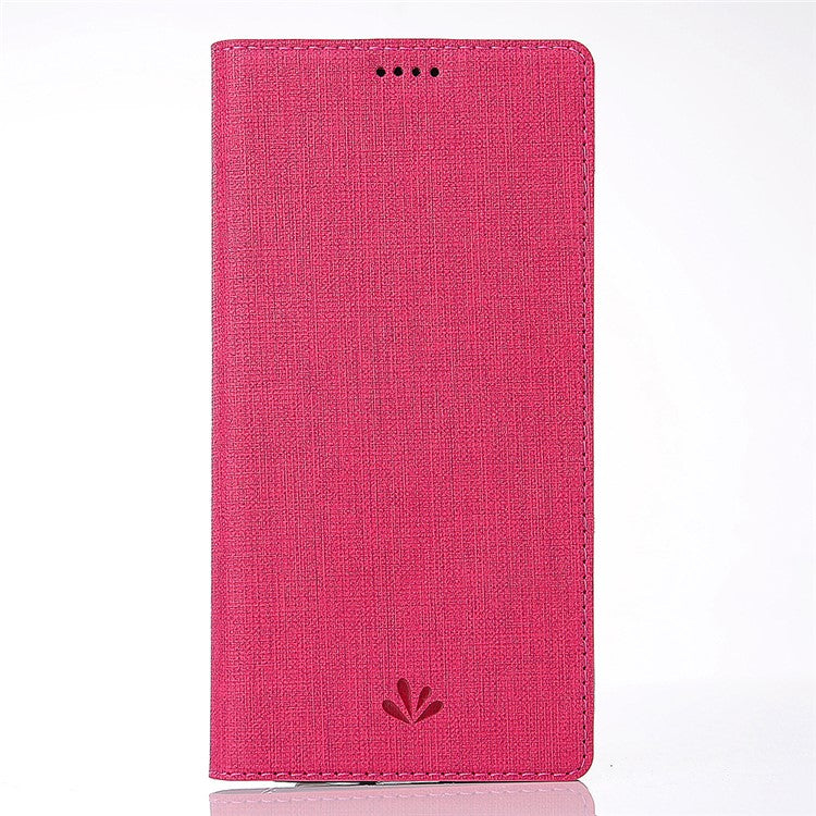 VILI DMX Cross Texture Cell Phone Leather Card Holder Case for Google Pixel 3 - Rose