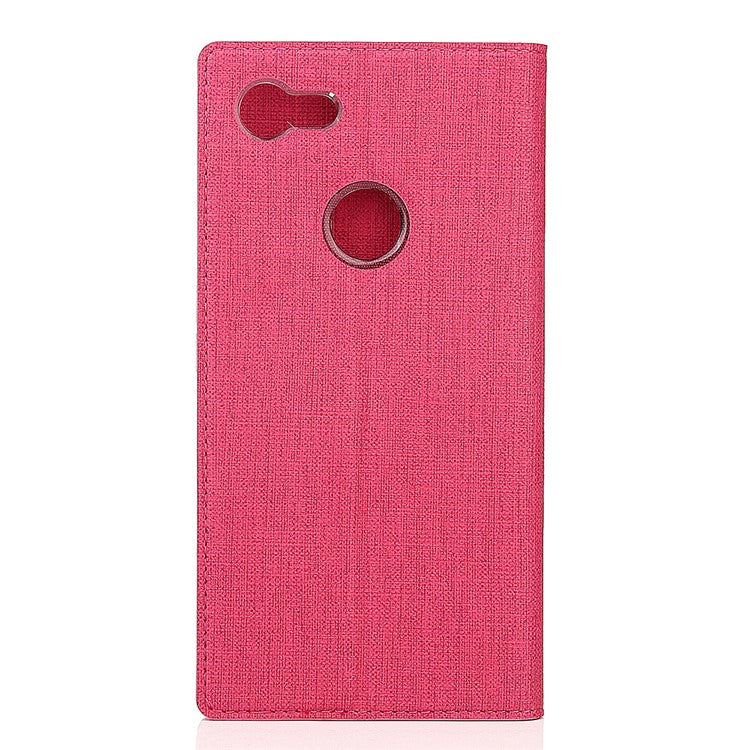 VILI DMX Cross Texture Cell Phone Leather Card Holder Case for Google Pixel 3 - Rose