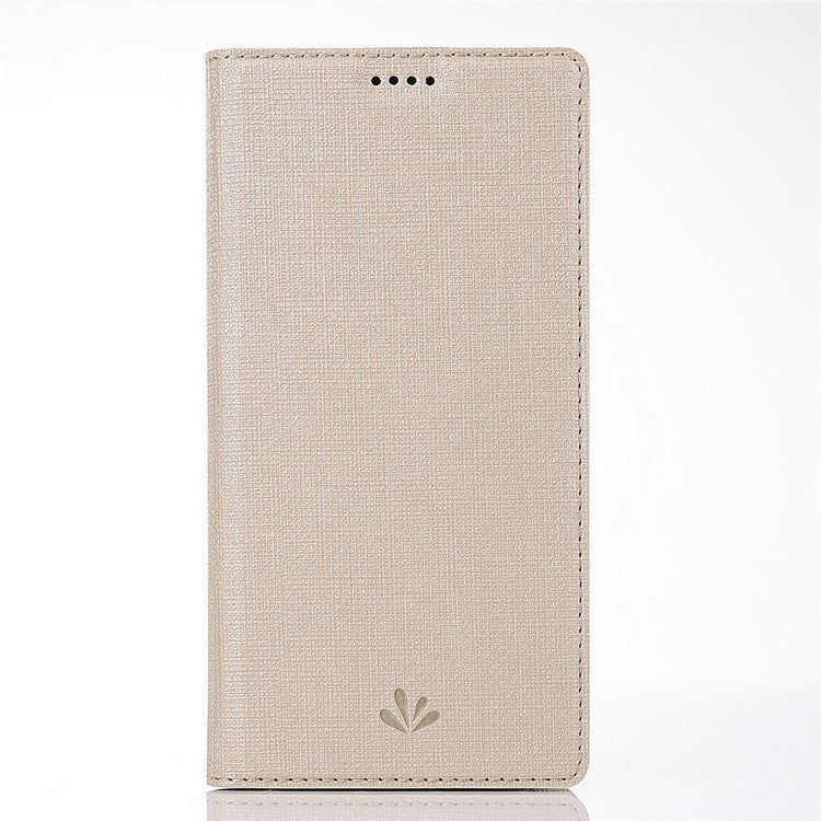 VILI DMX Cross Texture Leather Case with Card Slot for Google Pixel 3 - Gold