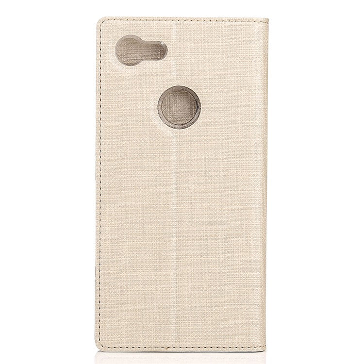 VILI DMX Cross Texture Leather Case with Card Slot for Google Pixel 3 - Gold