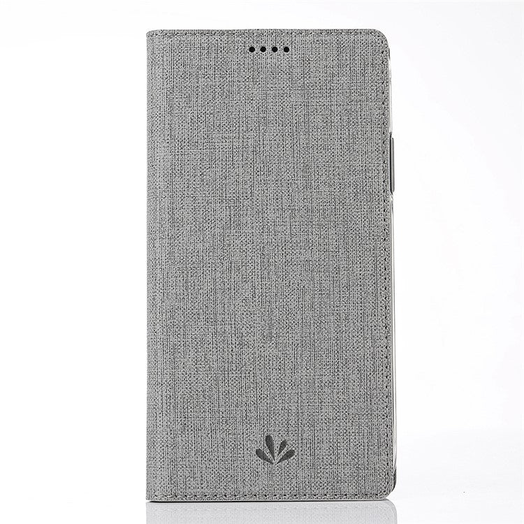 VILI DMX Cross Texture Leather Stand Cover with Card Slot for Google Pixel 3 XL - Grey