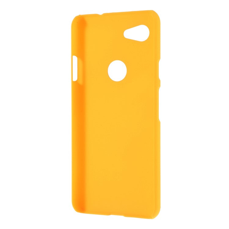 Glossy Rubberized PC Hard Phone Case for Google Pixel 3a - Yellow