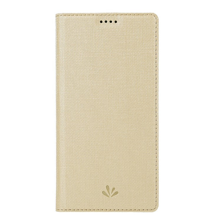 VILI DMX Cross Texture Leather Stand Case with Card Slot for Google Pixel 3a - Gold