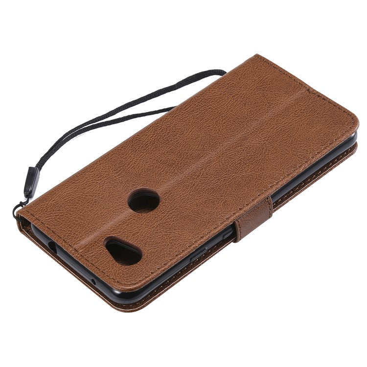 KT Leather Series-2 Wallet Leather Cell Phone Case for Google Pixel 3a - Brown