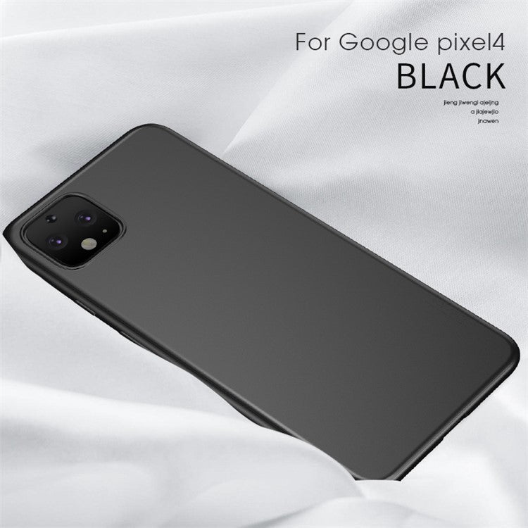 X-LEVEL Guardian Series Fine Matte Soft TPU Phone Case Cover for Google Pixel 4 - Black