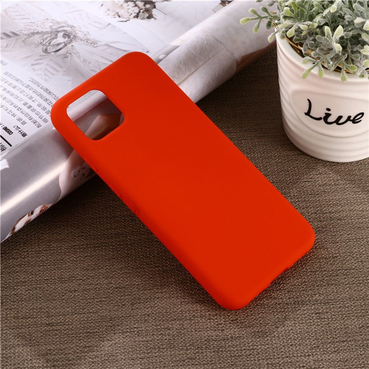 Soft Liquid Silicone Phone Back Cover for Google Pixel 4 XL - Red