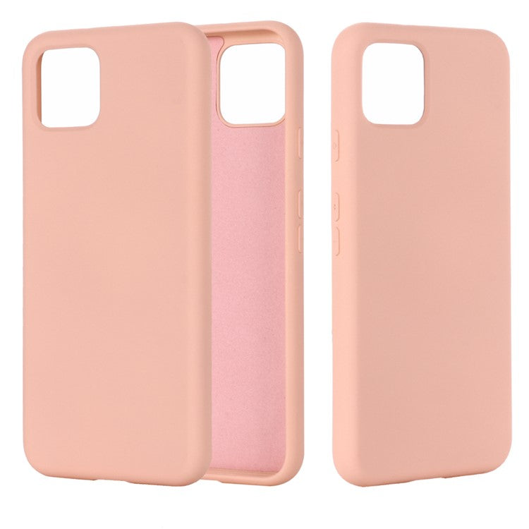 Soft Liquid Silicone Phone Back Cover for Google Pixel 4 XL - Pink