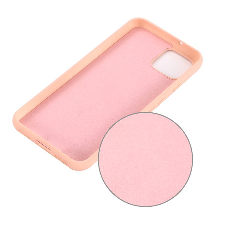 Soft Liquid Silicone Phone Back Cover for Google Pixel 4 XL - Pink