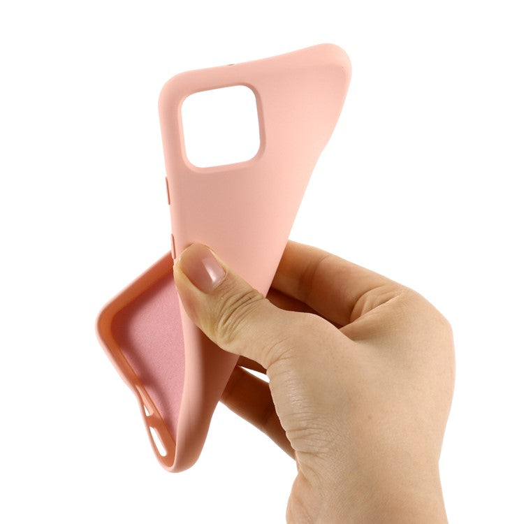 Soft Liquid Silicone Phone Back Cover for Google Pixel 4 XL - Pink