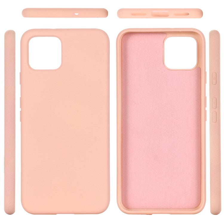 Soft Liquid Silicone Phone Back Cover for Google Pixel 4 XL - Pink