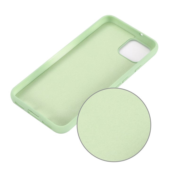 Soft Liquid Silicone Phone Back Cover for Google Pixel 4 XL - Green