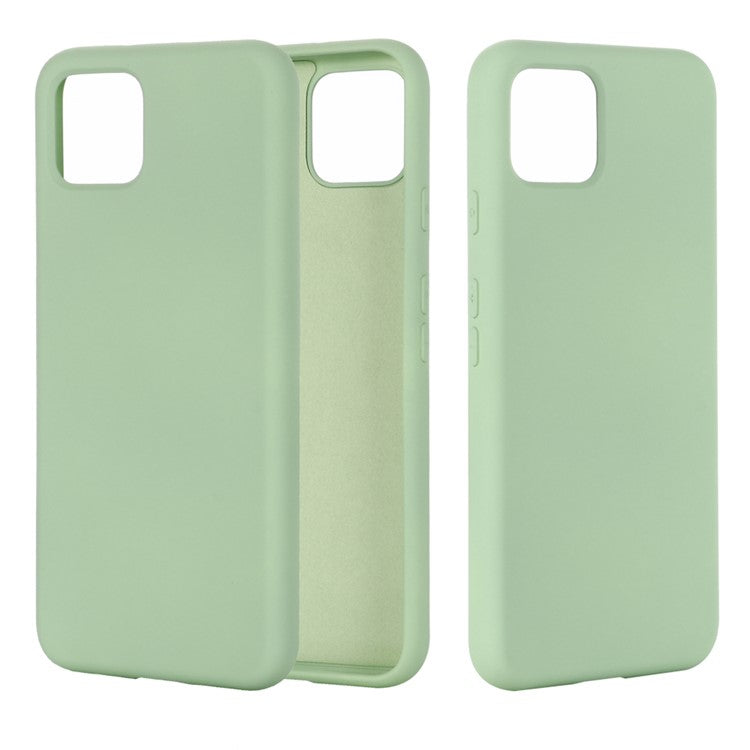 Soft Liquid Silicone Phone Back Cover for Google Pixel 4 - Green