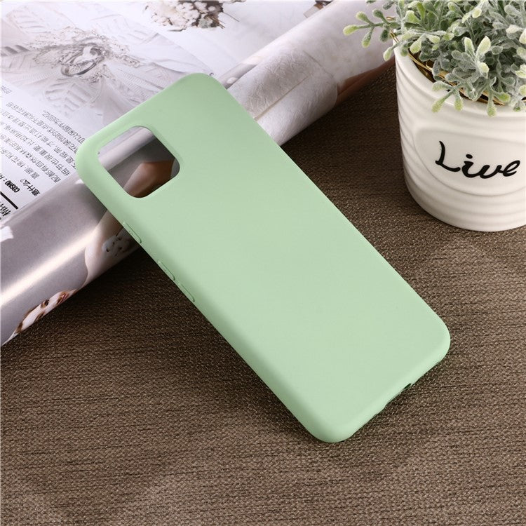 Soft Liquid Silicone Phone Back Cover for Google Pixel 4 - Green