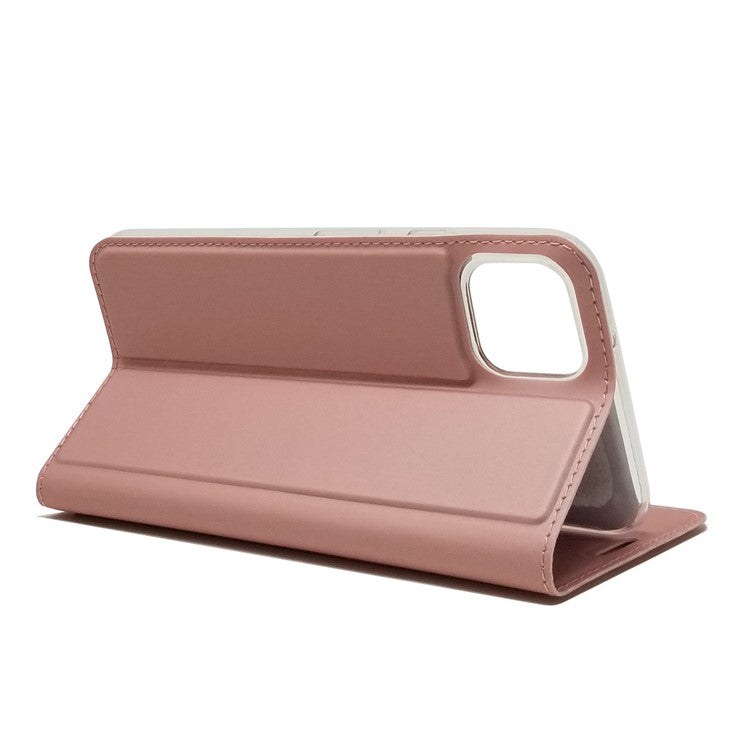 Magnetic Closure Leather Card Holder Phone Case for Google Pixel 4 XL - Rose Gold