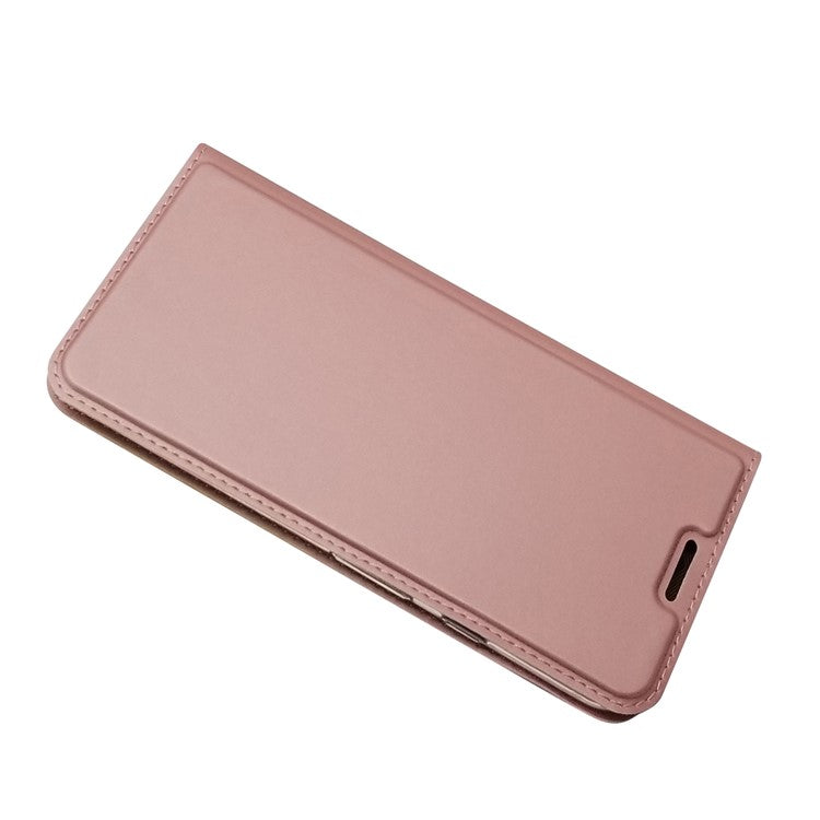 Magnetic Closure Leather Card Holder Phone Case for Google Pixel 4 XL - Rose Gold