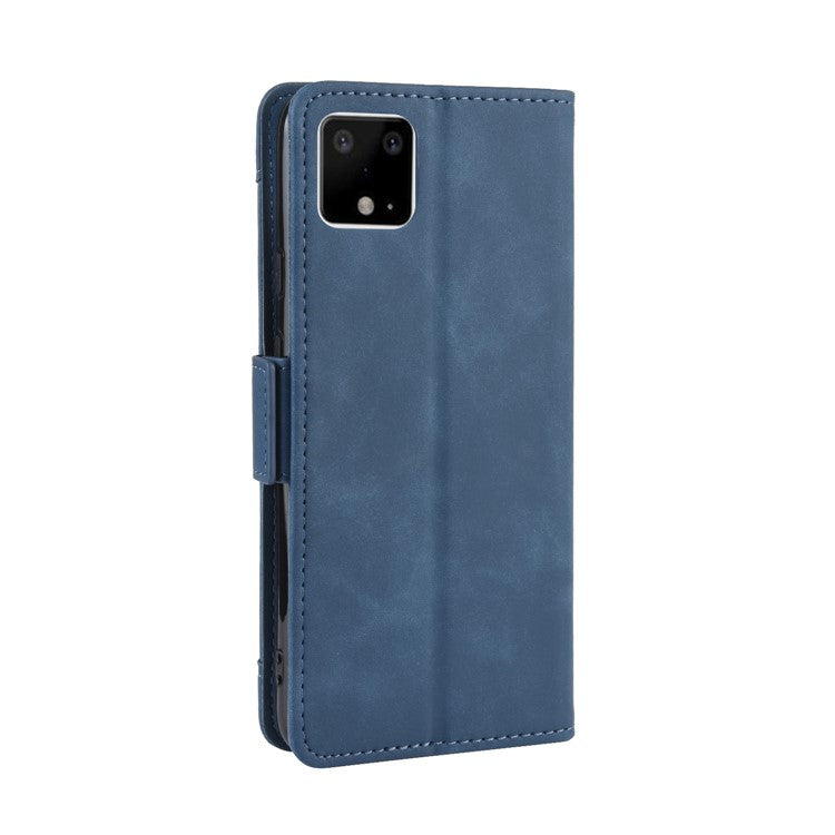 Wallet Leather Phone Case with Multiple Card Slots for Pixel 4 - Blue