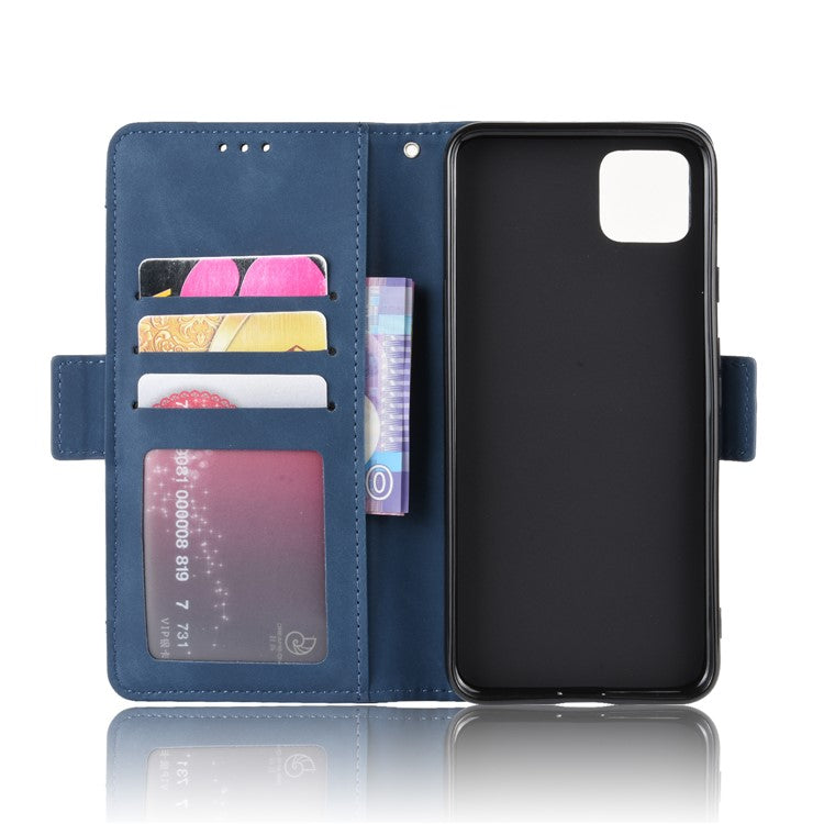 Wallet Leather Phone Case with Multiple Card Slots for Pixel 4 - Blue