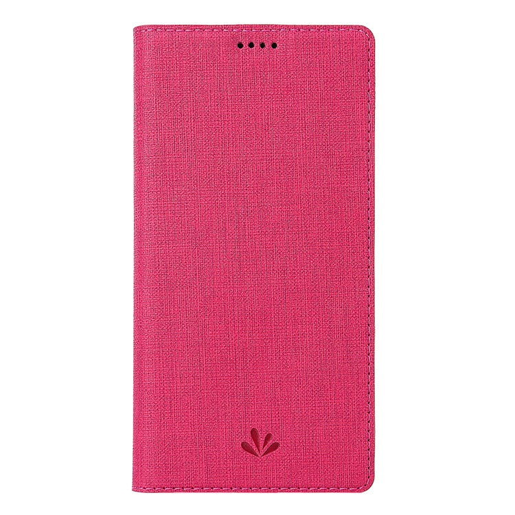 VILI DMX Cross Texture Stand Leather Card Holder Cell Phone Case for Google Pixel 4 - Rose