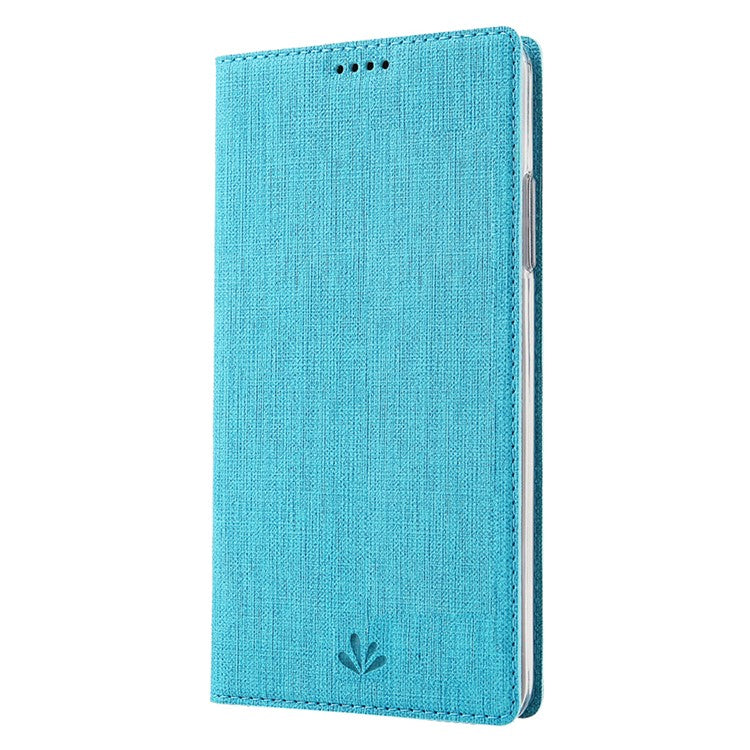 VILI DMX Cross Texture Stand Leather Card Holder Cell Phone Case for Google Pixel 4 - Blue