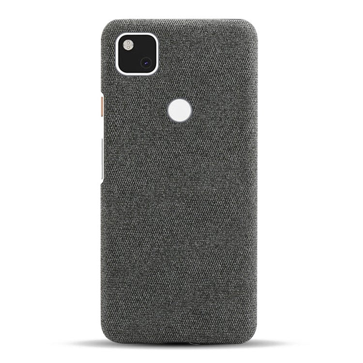 KSQ for Google Pixel 4a Soft Cloth Coated Hard PC Shockproof Protective Cover - Dark Grey